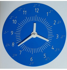 Модель годинника шрифтом Брайля універсального дизайну