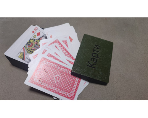 Карти гральні пластикові з шрифтом Брайля